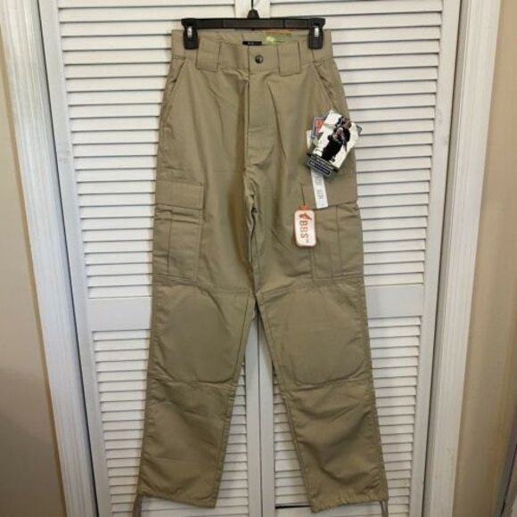 NEW 5.11 Tactical Mens Pants Size 27.5x31 Long Khaki Kneepads BBS 74003 RipStop - Picture 1 of 9